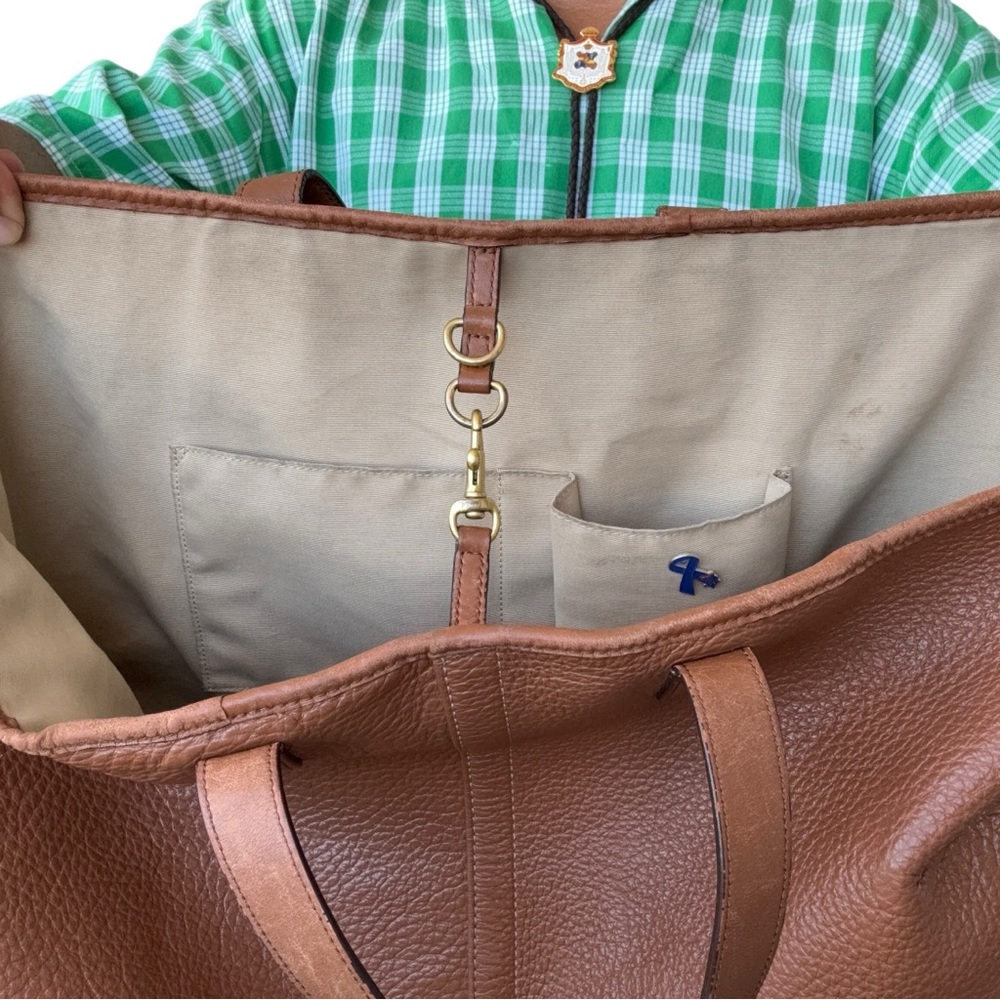 Brown Leather Men's Bag - Picture 10 of 13